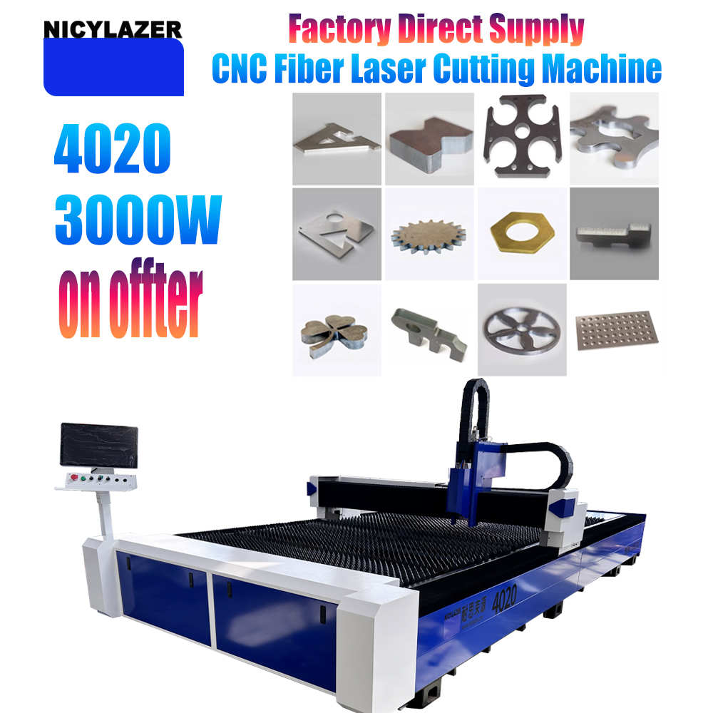 Industrial Fiber Laser Cutting Machine - NICYLAZER CNC 3000W 4020 파이버 레이저