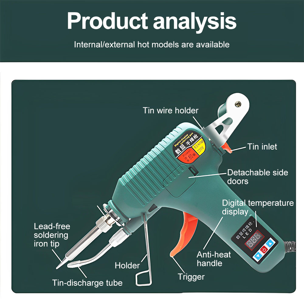 80W 120W 디지털 휴대용 납땜 총 미국 110V/ - Industrial Laser Welding Tool 리뷰 및 가격