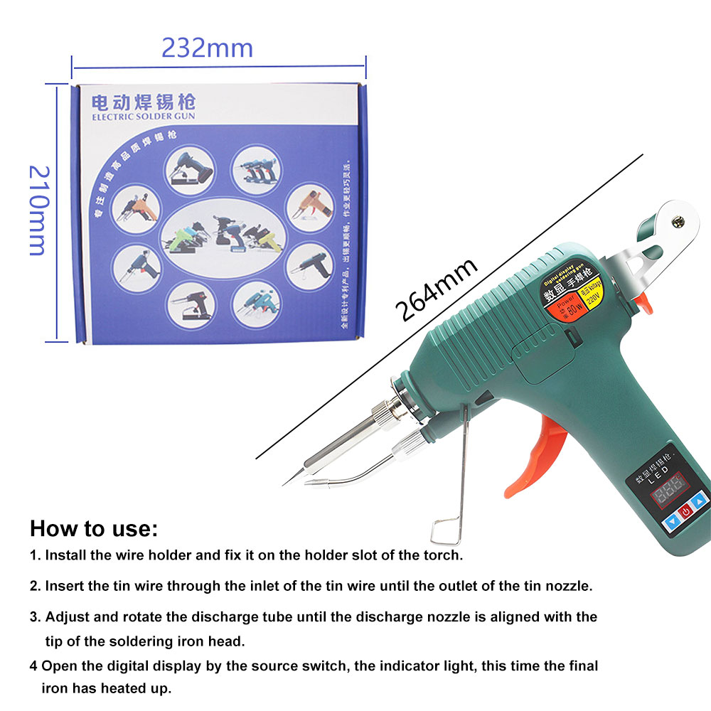 80W 120W 디지털 휴대용 납땜 총 미국 110V/ - Industrial Laser Welding Tool 리뷰 및 가격
