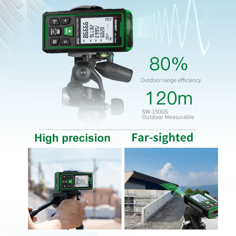 녹색 레이저 거리 측정기 디지털 거리 측정기 150m  - Industrial Laser Distance Sensor 리뷰 및 가격