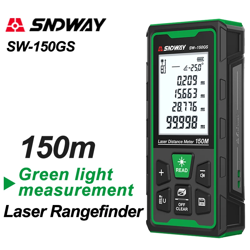 녹색 레이저 거리 측정기 디지털 거리 측정기 150m  - Industrial Laser Distance Sensor 리뷰 및 가격